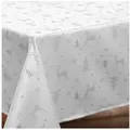 Produktbild: Beautex Tischdecke Lurex Tischdecke Weihnachten, Silber Gold glänzend, Weihnachtstisch (1-tlg) silberfarben|weiß 140 cm x 220 cm