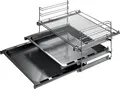 Produktbild: Siemens Teleskopauszug HZ438301 | 3-fach Auszug für Backofen 60 cm | Edelstahl | Auszugsrahmen | max. 16 kg | grau