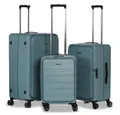 Produktbild: Worldpack Trolley Set Pastellgrün (S, M, L) – Leicht & stabil mit viel Stauraum – Hartschalenkoffer mit Organizer, TSA-Schloss & Zwillingsrollen – Umweltfreundlich – Reisekoffer Set 3 teilig
