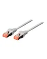 Produktbild: DIGITUS Professional Patch-Kabel RJ-45 M bis M 15 m SFTP CAT 6 gestiefelt halogenfrei ohne Haken Graud (DK-1644-150)