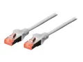 Produktbild: DIGITUS CAT 6 S/FTP Patchkabel CAT6 15m grau
