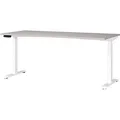 Produktbild: GERMANIA JET höhenverstellbarer Schreibtisch kaschmir rechteckig, T-Fuß-Gestell weiß 180,0 x 80,0 cm