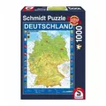Produktbild: Schmidt Spiele Puzzle Landkarte Deutschlandkarte, 1000 Puzzleteile bunt