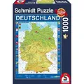 Produktbild: Schmidt Spiele Puzzle Deutschlandkarte, 1.000 Teile Puzzle, 1000 Puzzleteile