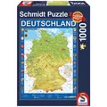 Produktbild: Puzzle Deutschlandkarte Schmidt 1000 Teile.