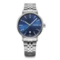 Produktbild: WENGER Herren Armbanduhr Urban Classic Ø 40 mm, Swiss Made, Analog Quarz, Wasserdicht bis 100 m, Edelstahl-Armband, Blau/Silber, 01.1731.121
