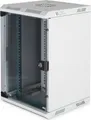 Produktbild: Digitus 10HE 19/10 Zoll Kombi-Wandgehäuse mit Glastür 350mm tief - grau