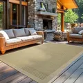 Produktbild: Carpetsale24 In- & Outdoor Teppich Wetterfest 200 x 290 cm Einfarbig Grün - Waschbar, Wasserfest, Pflegeleicht und Flachgewebe - Ideal für Balkon, Garten, Terrasse und als Küchenteppich