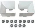 Produktbild: Einlauftrichter weiß für Rollladenführungsschiene (Pack=2 Stück) inkl. Schraubni