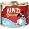Produktbild: Rinti Hunde-Nassfutter Gold Geflügelherzen 185 g