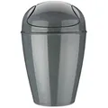 Produktbild: Koziol Schwingdeckeleimer Del M, Abfalleimer, Mülleimer, Organic Recycled, Recycled Ash Grey, 12 L, 1401120 - Dunkelgrau