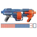 Produktbild: Nerf Elite 2.0 Shockwave RD-15 Blaster, 30 Nerf Darts, 15-Dart Rotationstrommel, Schnellfeuer mit Pump-Action, mit Erweiterungsoptionen, recyclebare Verpackung, für Jungen und Mädchen