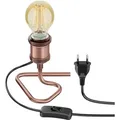 Produktbild: ledscom.de Tischlampe RETRA, Schalter, bronze + LED Lampe 778lm warmweiß