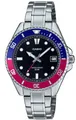 Produktbild: Casio Armbanduhr 38,5mm Uhr 5ATM Watch schwarz Taucher Datum MDV-10D-1A3V Pepsi