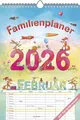 Produktbild: Alpha Edition - Familienplaner Cartoon 2026 – Bildkalender 23,7x34 cm – 6 Spalten für Termine – Kalender mit Platz für Notizen & vielen ... – FSC-zertifiziert: by Silke Leskien