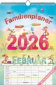 Produktbild: Familienplaner Cartoon 2026- Bildkalender 23,7x34 cm - 6 Spalten - Kalender