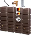 Produktbild: 4rain SLIM WOOD DECOR Wandtank-Set 1400 Liter darkwood