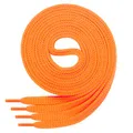 Produktbild: Di Ficchiano 1 Paar SCHNÜRSENKEL neonorange flach 7mm breit für Sneaker Sportschuhe Lederschuhe - flache Schuhbänder sehr reißfest - Shoe Laces Farbe: neonorange 70cm