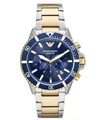 Produktbild: Emporio Armani Herren Armbanduhr Quarz Chronograph Uhrwerk Edelstahl Uhr analog