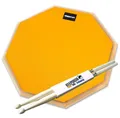 Produktbild: keepdrum Schlagzeug keepdrum Übungspad Orange 12 Zoll mit Schlagzeugstöcken