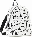 Produktbild: DESIGUAL Rucksack Mini Back Onyx Mombasa Blumen Weiß Schwarz 23SAKP23/1001
