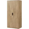 Produktbild: [en.casa] Kleiderschrank, Eiche, Holzwerkstoff, Rechteckig, 80x176x52 cm, Schlafzimmer, Kleiderschränke