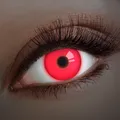Produktbild: Kontaktlinse UV Red In Your Eyes rot Schwarzlicht Motivlinsen Halloween Karneval
