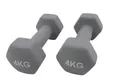Produktbild: Amazon Basics Neopren Hanteln 2x4kg Grau Kurzhanteln Fitness Wie Neu