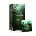 Produktbild: Greenfield Jasmine Dream, Aromatisierter Grüner Tee Mit Jasmin, Green Tea, 25 Doppelkammerbeutel mit Etiketten in einem Folienbeutel (25 x 2 g), 50 g [2 Stück]