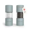 Produktbild: LARS NYSØM Salz und Pfeffermühle Set aus Edelstahl mit einstellbarem Keramikmahlwerk I Pfeffermühle und Salzmühle I Manuelle Gewürzmühlen (2 Stück) (Sky Blue)