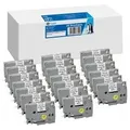 Produktbild: 20x G&G Schriftband 9mm x 8m sw- ws komp. m. Brother TZe-221