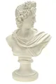 Produktbild: Kremers Schatzkiste Dekofigur Alabaster Büste des Apollon Figur 24 cm weiß Sonnengott