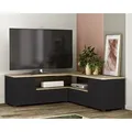 Produktbild: TemaHome »Angle« TV-Schrank 130 Schwarz mit Eiche 130x46x130 cm