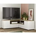 Produktbild: TemaHome »Angle« TV-Schrank 130 Weiß mit Eiche