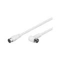 Produktbild: Goobay 67350 SAT Winkel Anschlusskabel, F-Quick, 100 Prozent geschirmt F-Stecker auf F-Stecker 90 Grad