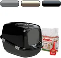 Produktbild: PeeWee EcoDome XXL Katzenklo mit Haube geschlossen inkl. 3kg Streu Holzpellets