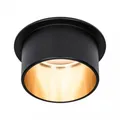 Produktbild: Paulmann 93378 Einbauleuchte LED Gil 6W IP44 2.700K Schwarz matt / Gold 3-Stufen-dimmbar