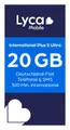 Produktbild: Lyca Mobile International Plus S Ultra 4G/5G Prepaid Simkarte EU Roaming Prepaidkarte, (Deutschland-Flat plus 300 internationale Minuten in 100 Länder)
