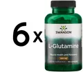 Produktbild: 6 x Swanson L-Glutamine, 500mg - 100 caps (163,30 EUR/kg)