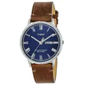 Produktbild: Timex Herren Analog Uhr mit Leder Armband Waterbury Traditional
