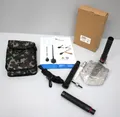 Produktbild: Dönges Multifunktionaler Klappspaten All-in-One in Camouflage Tasche schwarz NEU