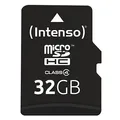 Produktbild: Intenso Speicherkarte microSDHC-Card Class 4, 32 GB, 1 St.