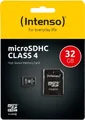 Produktbild: Intenso microSDHC 32GB Kit Class 4 - 3403480