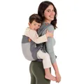 Produktbild: Beco Toddler Cool Babytrage & Kindertrage (9-27 kg) - Atmungsaktive 3D-Performance-Mesh Trage Kleinkind, Hüftfreundlich mit 2 Tragepositionen: Bauchtrage & Rückentrage (Dunkelgrau)