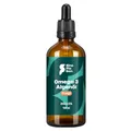 Produktbild: Premium Omega 3 Algenöl | hoch dosiert | Natürliches DHA & EPA für Herz, Gehirn & Sehkraft | vegan | 100ml | 40 Tage Vorrat | Orangengeschmack