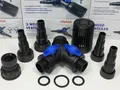 Produktbild: Osaga 3 Wege Y-Verteiler 2x Kugelhahn zB. für Skimmer Teichpumpe Filter Bachlauf