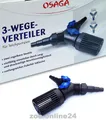 Produktbild: Osaga 3-Wege Y-Verteiler Teich-Pumpe-Skimmer-Filter-Schlauch-Kupplung Kugelhahn