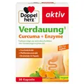 Produktbild: Doppelherz Verdauung Curcuma + Enzyme - Calcium trägt zur normalen Funktion von Verdauungsenzymen bei - 30 Kapseln