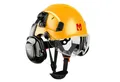Produktbild: Mustbau Schutzhelm EN397, Arbeitshelm Mit Ohrschutz und Schutzbrille Set, ABS, 53- 63cm verstellbar