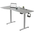 Produktbild: Juskys Schreibtisch, Weiß, Holz, 160x117x60 cm, Arbeitszimmer, Schreibtische, Bürotische